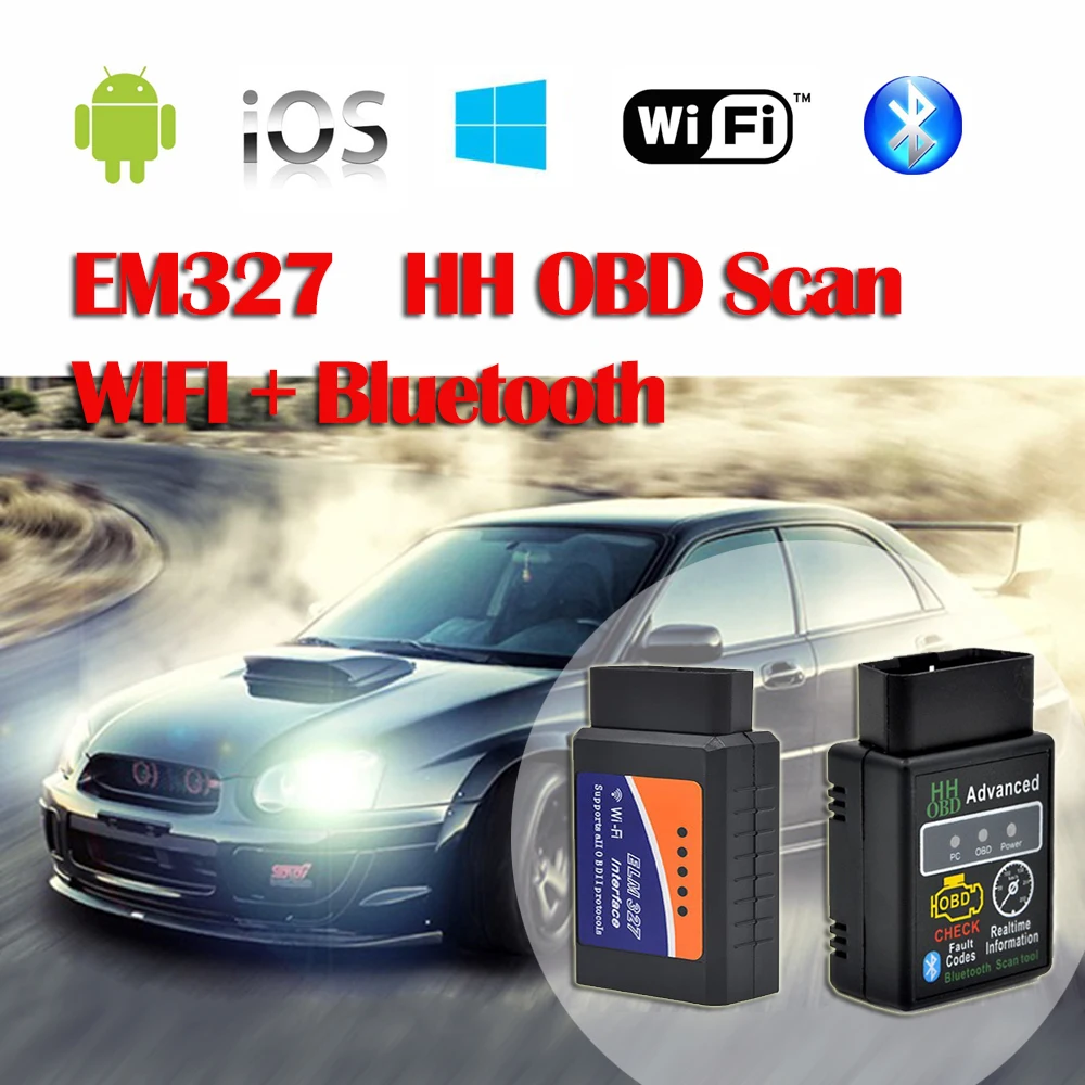 100% VgateELM327 V1.5 OBD2 Auto Code Reader Mini 327 Car diagnostic interface ELM Bluetooth WIFI Diagnostic Tool |