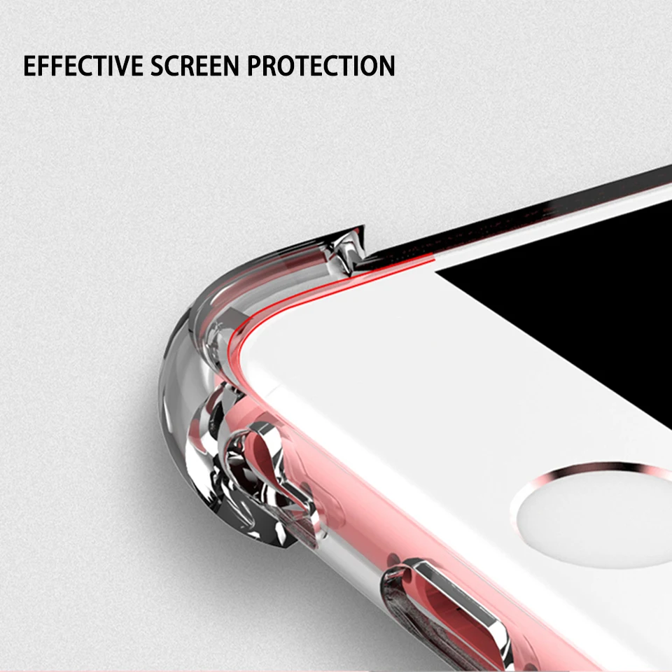 Ультратонкий прозрачный силиконовый чехол из ТПУ для iPhone XS MAX XR 6 7 6S Plus защитный
