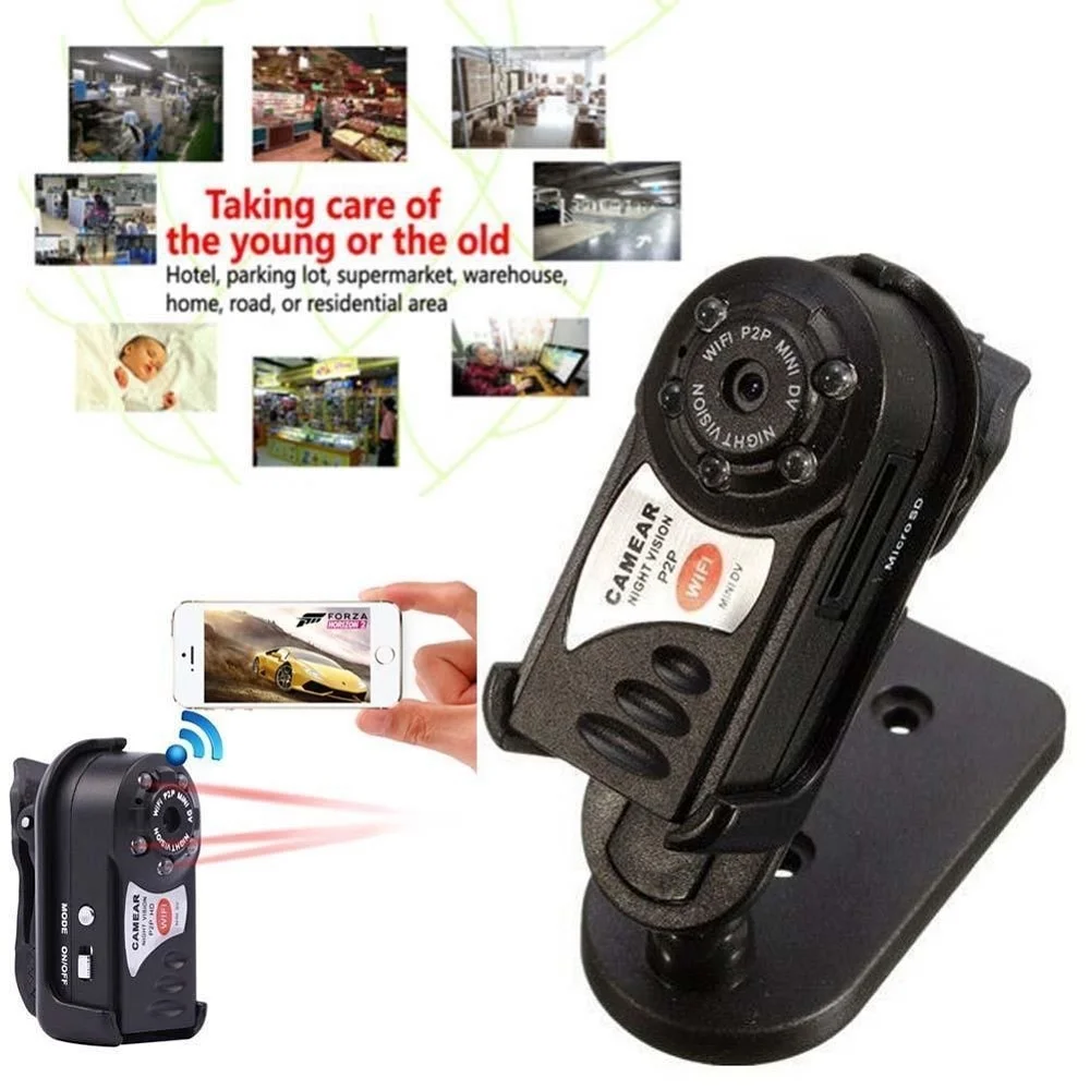 Мини DVR видеокамера ночного видения камеры 720*480p Беспроводная IP