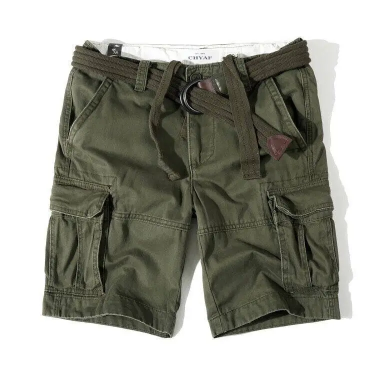 Men's Military Camo Cargo Shorts Summer Fashion Army Wrok Casual Multi-Pocket Knee Length Bermudas Masculina | Мужская одежда