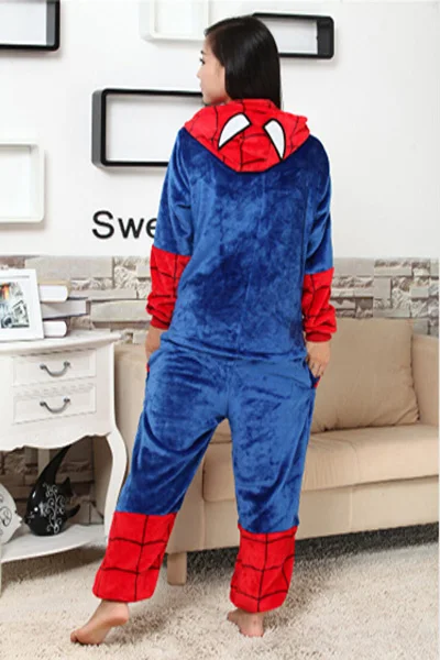 Пижама Человек паук комбинезоны карнавальный костюм толстовка с капюшоном