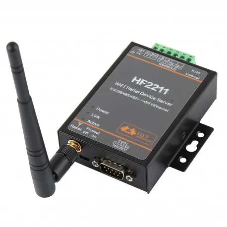 Последовательное серверное устройство RS422/RS232/RS485 к Ethernet WiFi конвертер TCP/IP/Telnet/Modbus