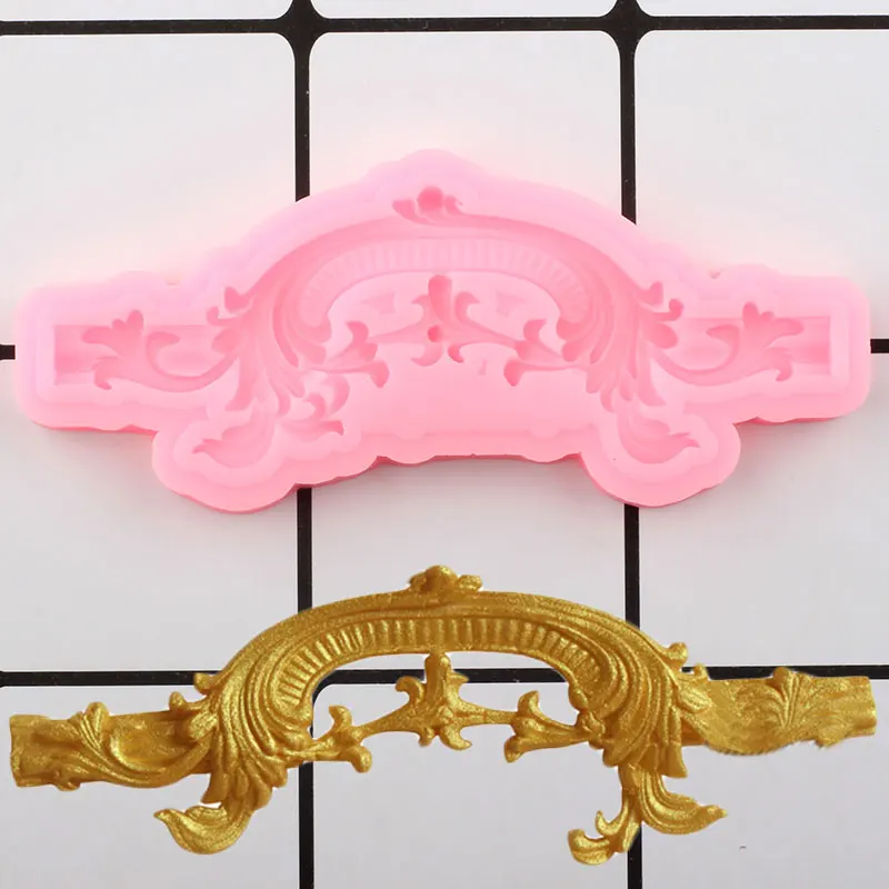 Sugarcraft Цветочная силиконовая форма рельефная для торта кайма мастики инструменты