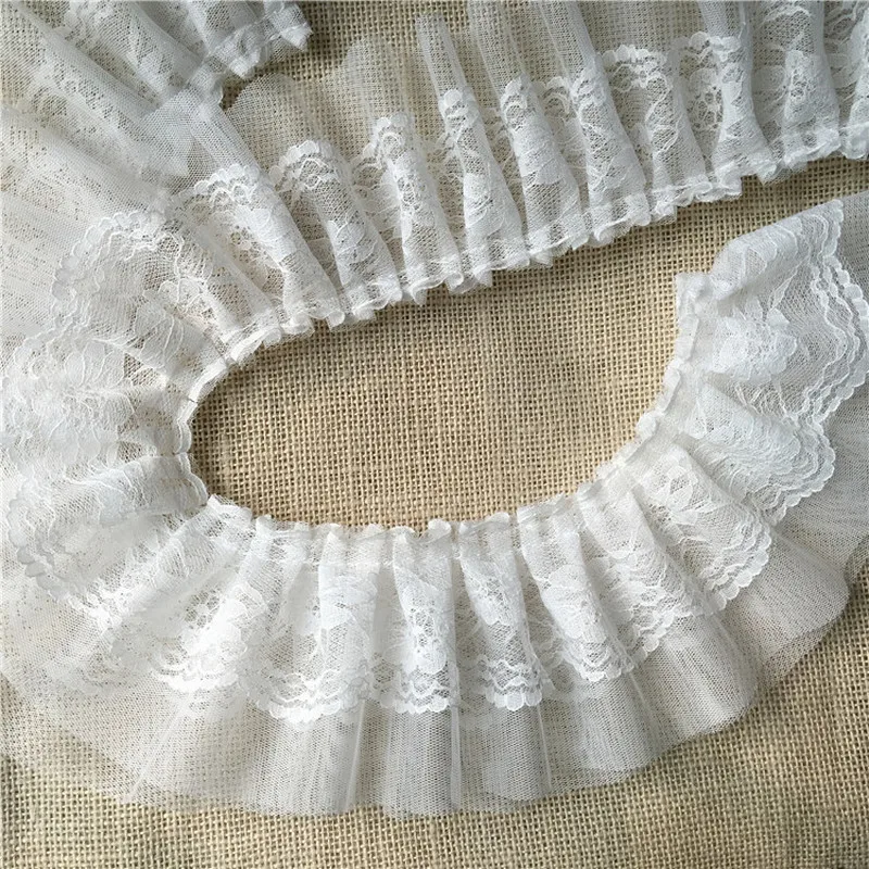 1 год сетчатая кружевная отделка цветочное кружево для юбки воротников манжет