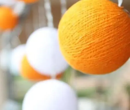 20 шт./компл. два тона в винтажном стиле оранжевого и белого цвета ватным тампоном