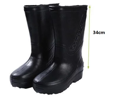 Aleafalling Pvc Waterproof Rain Boots Labor Place Shoes Men Unisex Water Rubber Mid-calf Slip On Botas M78 |