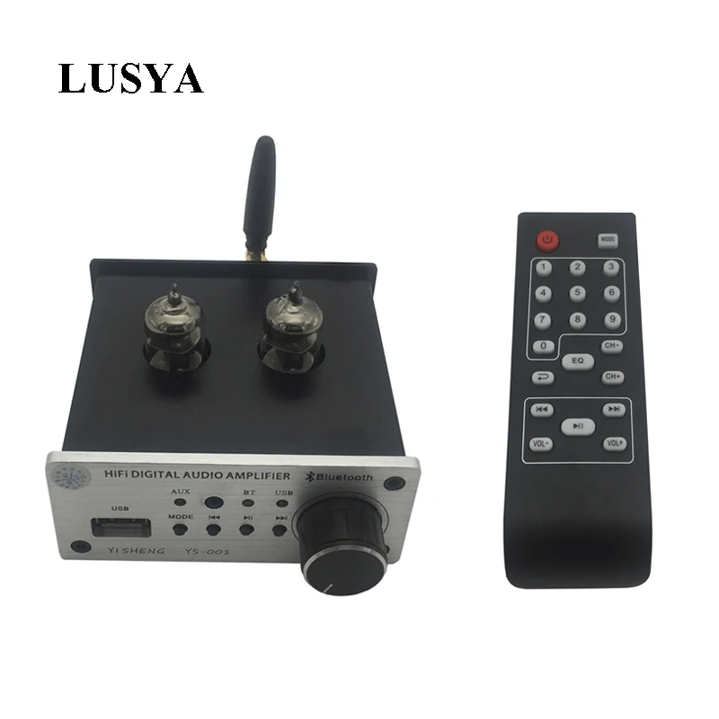 Lusya 6J3 желчный предусилитель ламповый усилитель Bluetooth 5,0 U диск AUX RCA входной усилитель плата с fm-радио пульт дистанционного управления C5-006