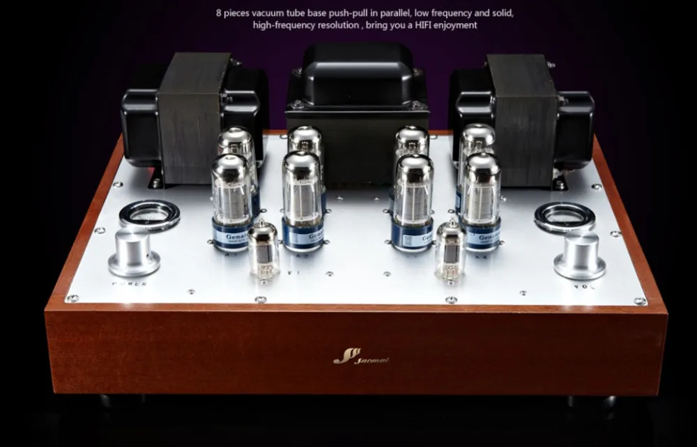 SaoMai Royal HIFI параллельная push-pull трубка усилитель мощности Домашнее аудио EI114 H14 0 35 мм