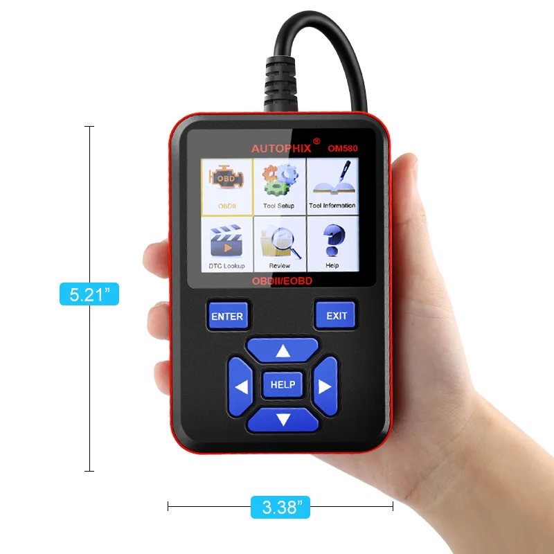 Autophix OM580 OBD2 Автомобильный сканер для двигателя улавливания топливных паров (EVAP) OBD