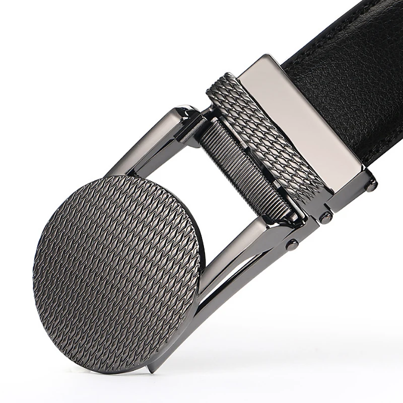 Мужской ремень из натуральной кожи с автоматической пряжкой мужские ремни