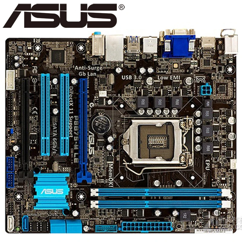 

Asus P8B75-M LE Desktop Motherboard B75 Socket LGA 1155 i3 i5 i7 DDR3 16G UEFI BIOS Original Used uATX Mainboard On Sale