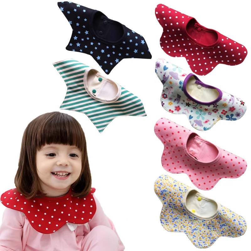 Детские нагрудники в цветочном стиле для новорожденных Bavoir бандана мягкая