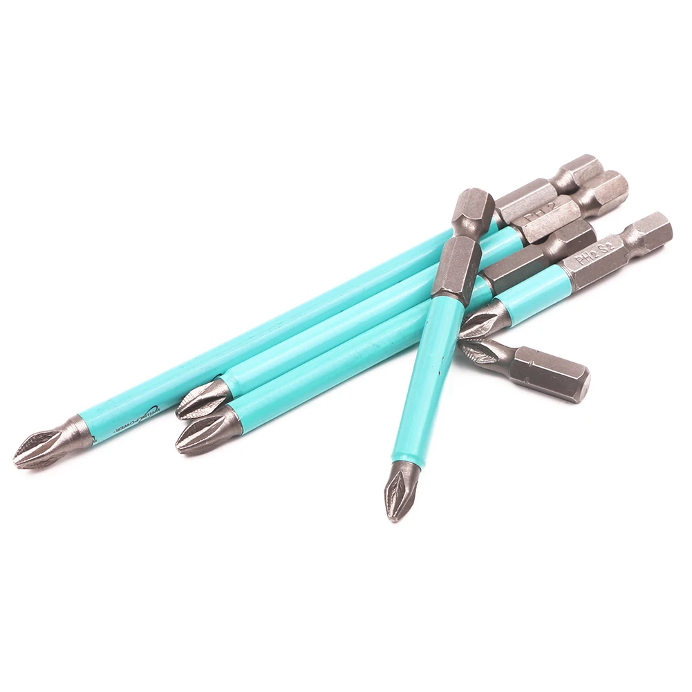 

10 шт., Нескользящие насадки для отверток, 25 мм, 50 мм, 70 мм, 90 мм, 100 мм, 125 мм