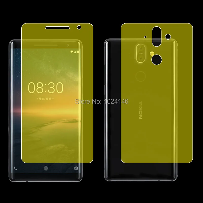 Защитная пленка из мягкого ТПУ с полным покрытием для Nokia 8 Sirocco 5 дюйма изогнутые