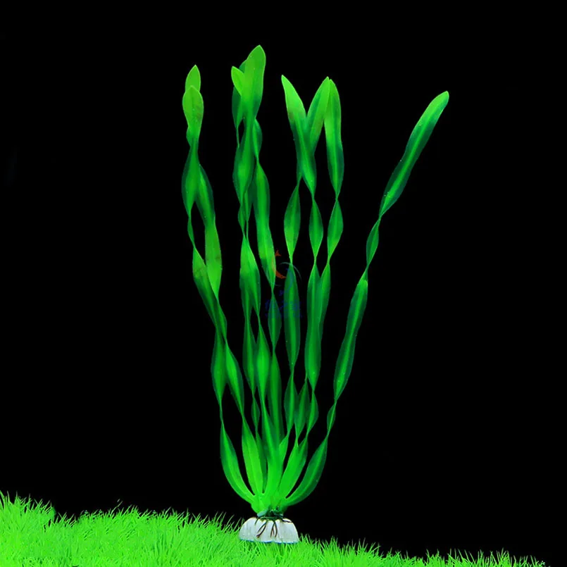 5pcs Artificial Plastic Fish Tank Aquarium Decor 36cm Green Underwater Grass Plants Accessories Decoration For | Дом и сад
