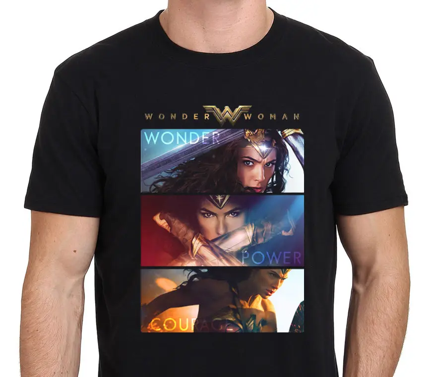Чудо Женщина гадот чудо Мощность мужество футболка: S XXL|t-shirt t-shirt|t-shirt woment-shirt wonder