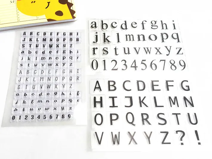 

Алфавиты прозрачный силиконовый штамп/печать для DIY скрапбукинга/фотоальбома декоративные прозрачные штамп Листы Высокое качество