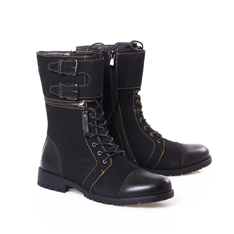 Очень классные высокие сапоги теплые зимние мужские модные бархатные Ботинки Martin мотоциклетные ботинки