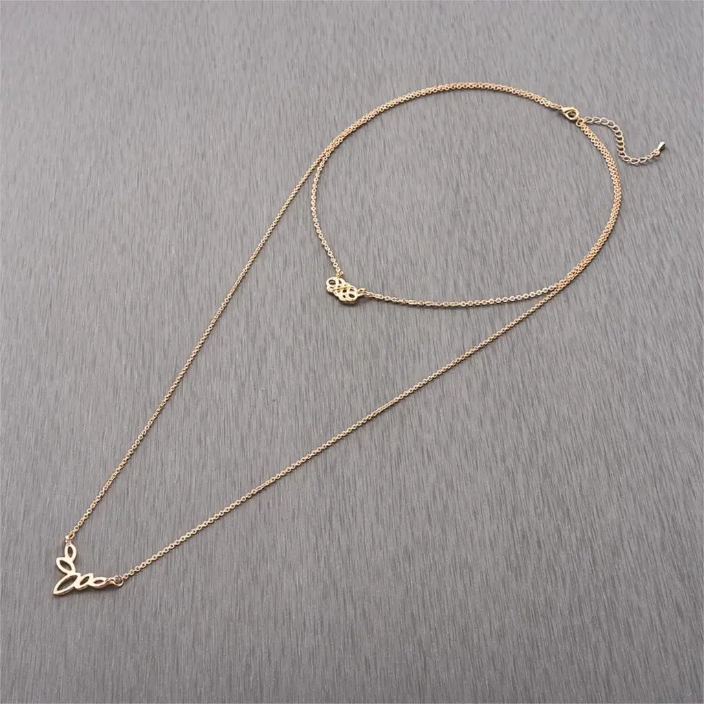 Cxwind богемные многослойные ожерелья с искусственными листьями дерева для женщин