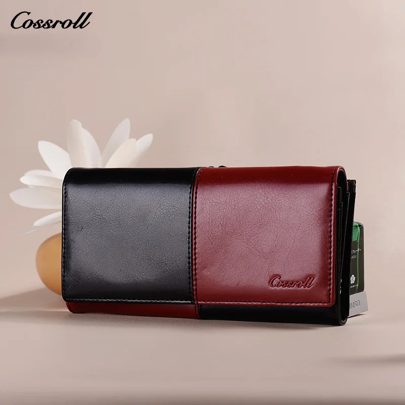 Бумажник из натуральной кожи коровы Для женщин кусков дизайнерский кошелек