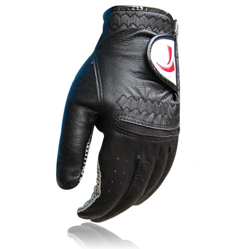 

1Pcs Mens Genuine Leather Golf Gloves Left Right Hands Breathable Golf Gloves Non-Slip Sunscreen Fitness Golf Accessories D0635