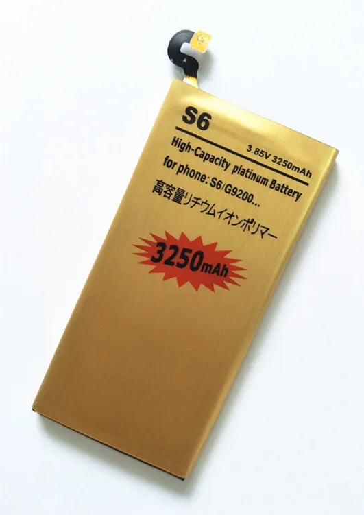 АЗК золото S6 батарея 3250 мА/ч EB-BG920ABA для Samsung GALAXY G9200 G9208 G9209 SM-G920F G920I G920 G920A G920V G920T G920F |