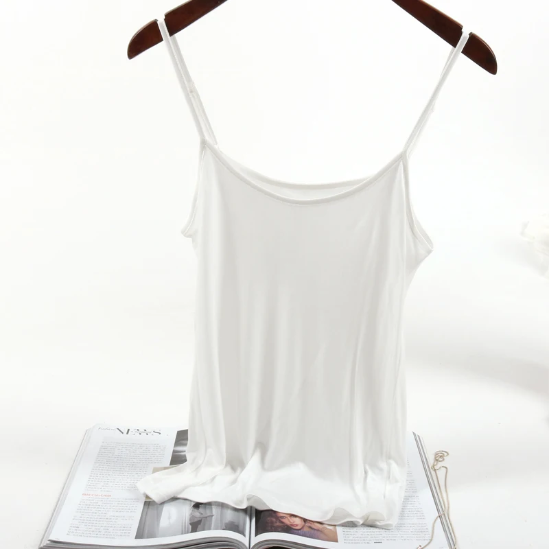 Модные новые летние мягкие женские 100% шелковые регулируемые майки YH54 | Женская