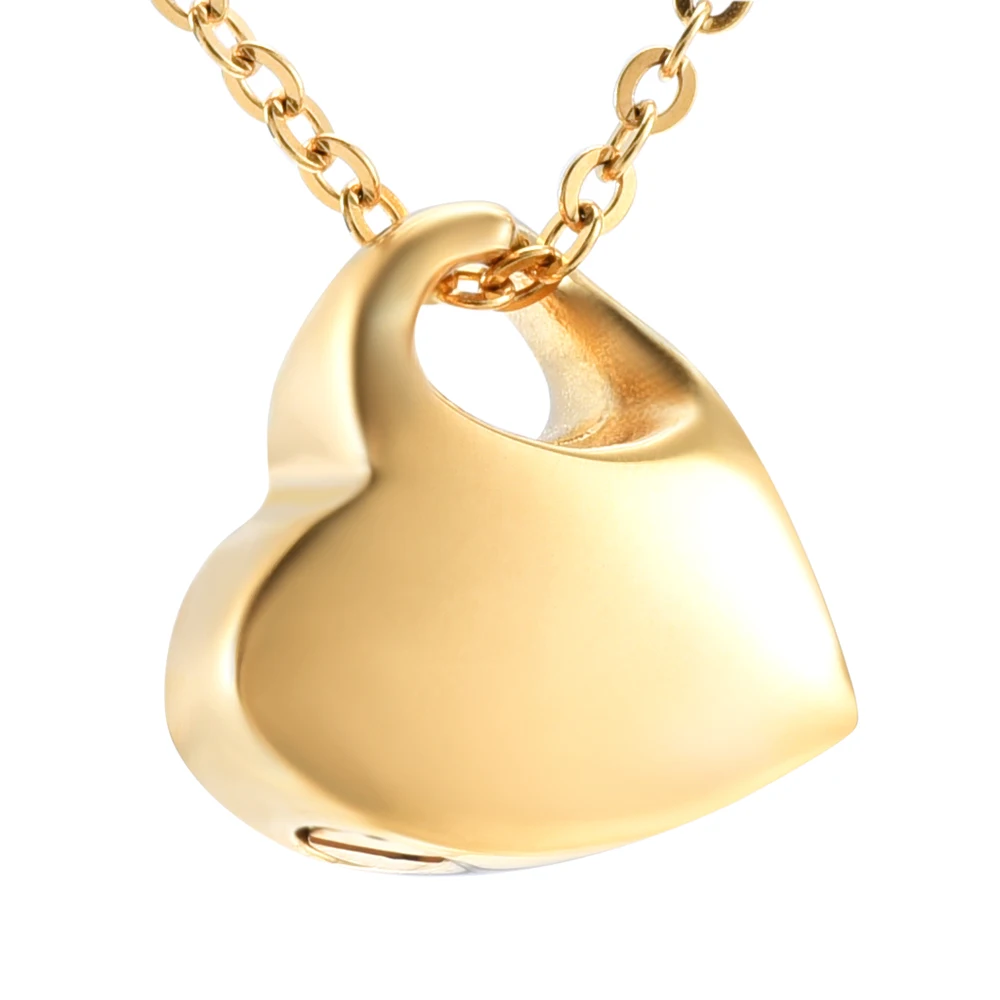 IJD4522 Blank Engravable Silver/Rose Gold/Gold/Black Heart Urn Funeral Jewelry Ashes Memorial Cremation Pendant Necklace | Украшения и