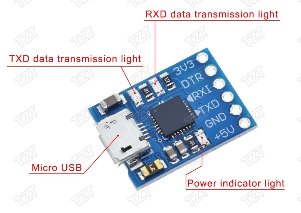 1 шт. CJMCU CP2102 MICRO USB для UART ttl модуль 6Pin последовательный преобразователь UART STC заменить FT232 для arduino