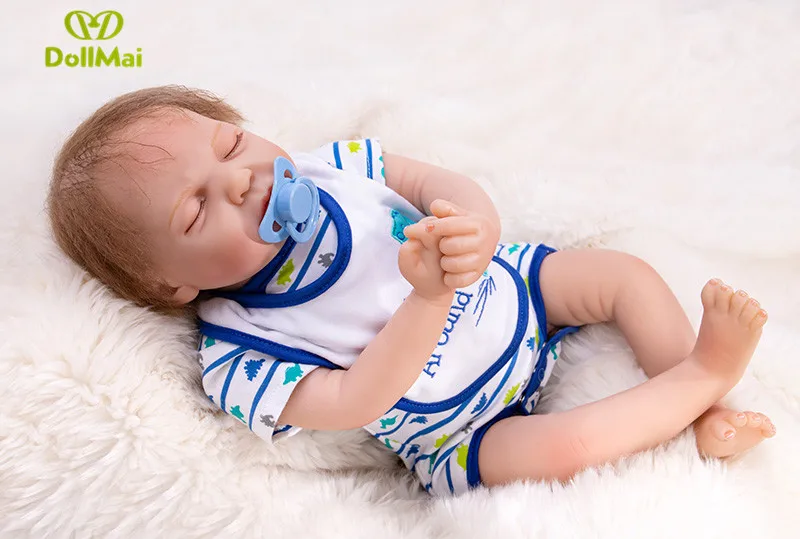 Dollmai последняя новинка 53 см 21 &quotсиликоновая кукла Bebe Кукла Reborn Реалистичная