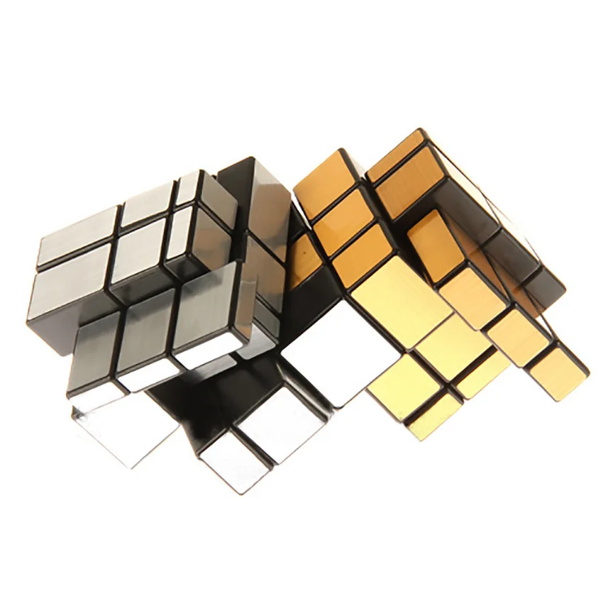 Кубик-Волшебный серебристый/золотистый 3x3x3 | Игрушки и хобби