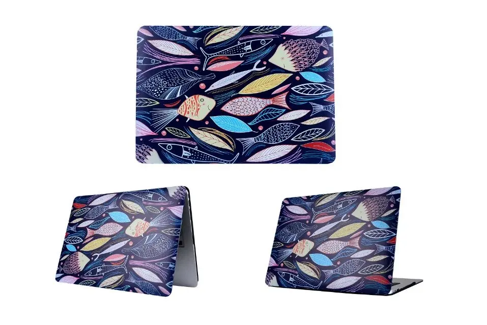 Ультратонкий легкий пластиковый жесткий чехол из искусственной кожи с покрытием