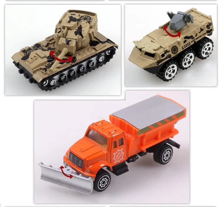 24 Стиль автомобиль мини сплава, транспорт, военные, спасение, 1: 64 масштаб раздвижные модели игрушки, детские подарки, diecast автомобили
