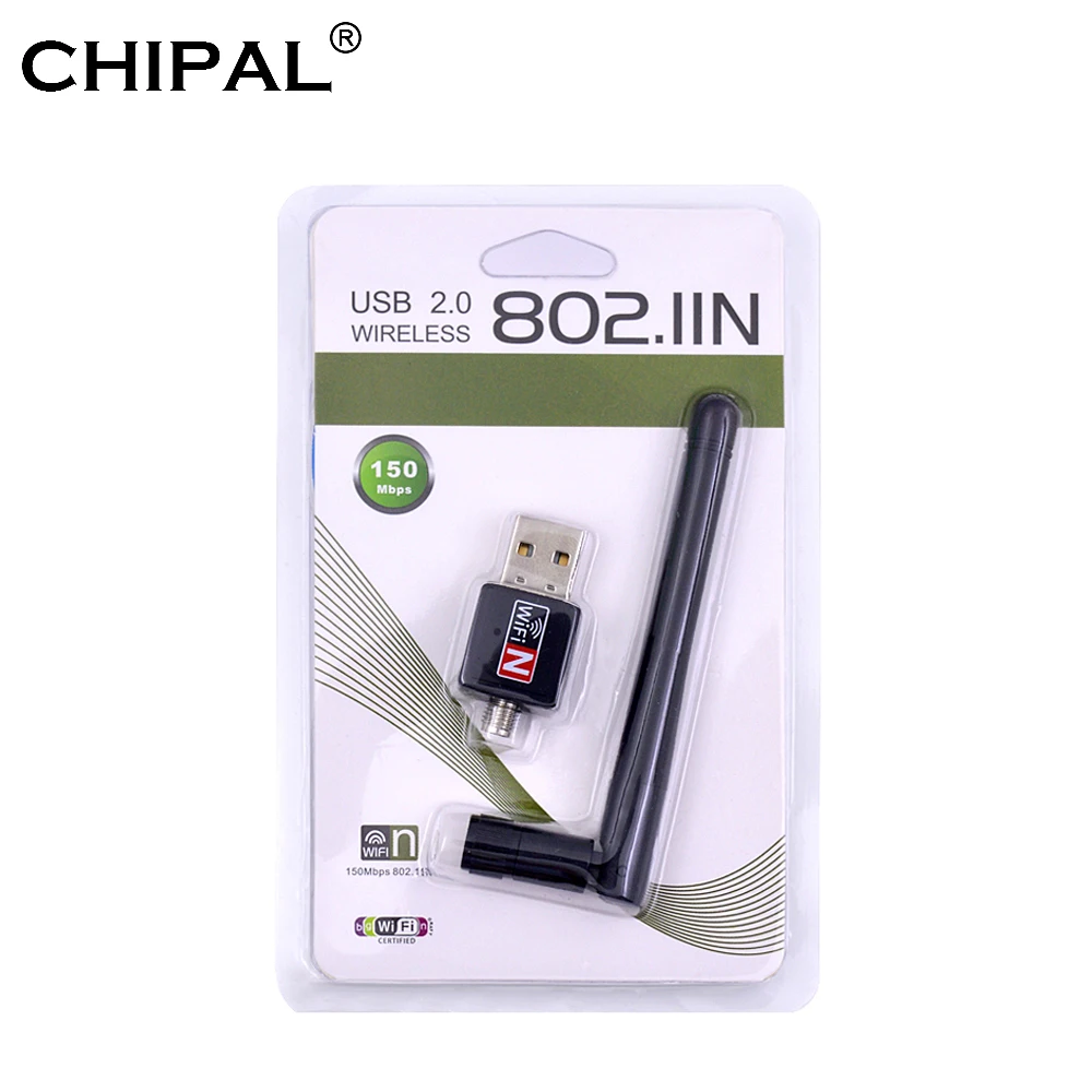 CHIPAL 150 Мбит/с USB WiFi адаптер Mini Wi Fi приемник внешний Беспроводной LAN сетевая карта