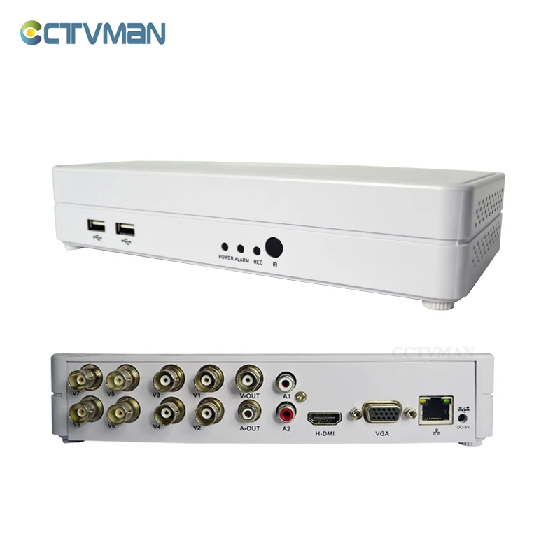 CCTV Mini DVR 8 канальный 960H Full D1 ONVIF Hybrid NVR HVR 1080p HDMI p2p цифровое видео канальная