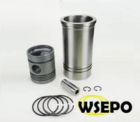 oem quality cylinder linersleevepiston kit6pc kitfor s195 swirl chamber model 4 stroke small water cooled diesel engine