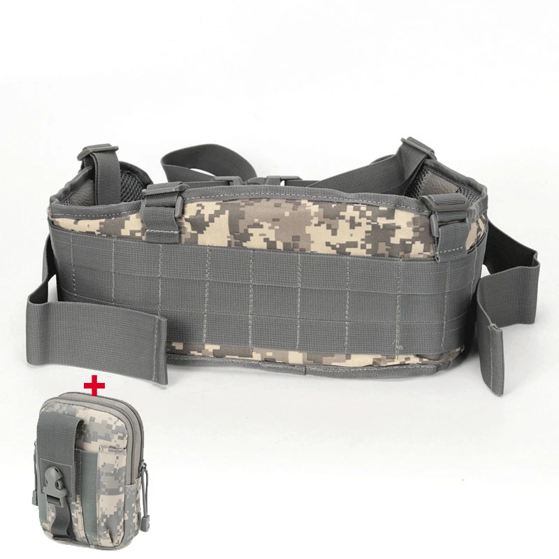 ACU 2 Тактический ремень Molle мужской армейский Военный Специальный 1000D нейлоновый ремень удобный боевой пояс EAS h-образный Регулируемый мягкий - Цвет: ACU 2
