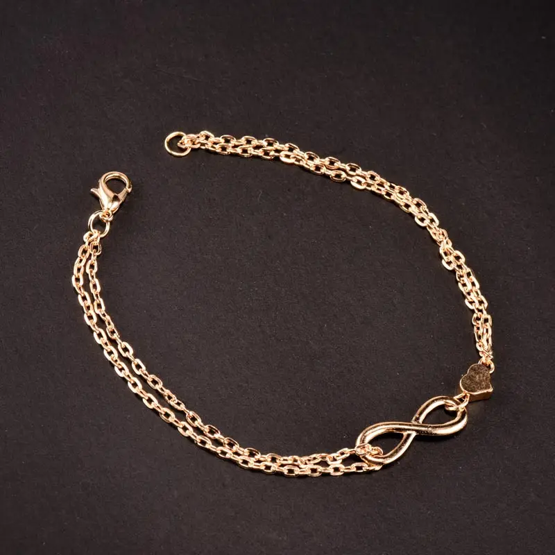 Браслеты на ногу Бесконечность любовь сердце сексуальные простые счастливые 8