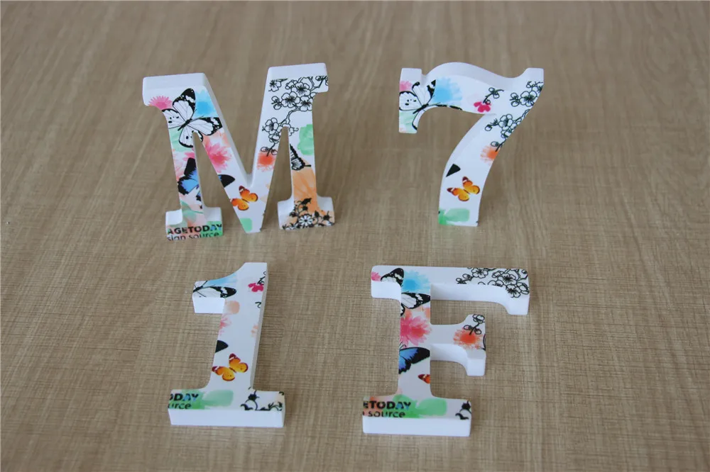 Деревянный Алфавит весенних цветов 10 см|craft decoration|craft weddingcraft supplies for weddings |