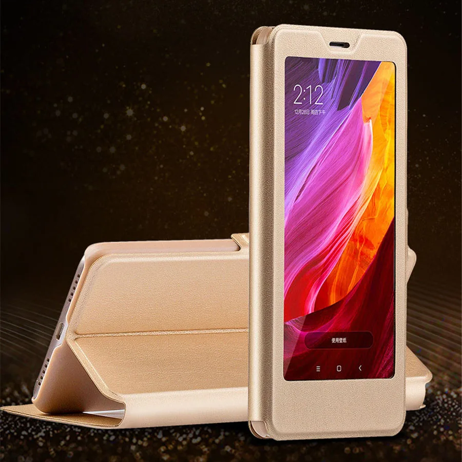 Роскошный чехол для xiaomi redmi 7, redmi 6a, 6 pro, 5 plus, чехол из искусственной кожи с полным окошком для просмотра, откидной Чехол s, чехол для xiaomi redmi 7a, funda