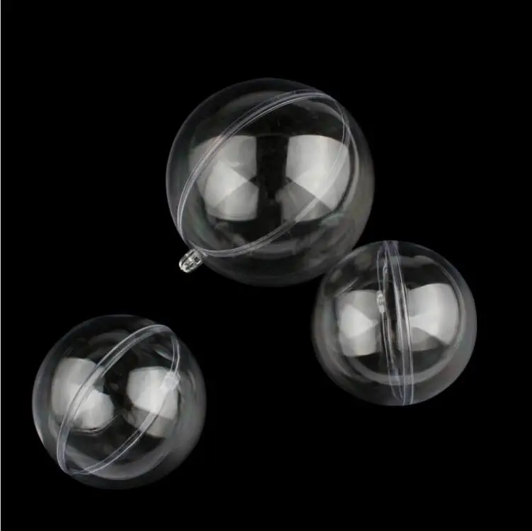 

New Arrival 16cm Big Clear Plastic Ball Candy Box Christmas Ornament Decoration Ball For Baby Shower Wedding Supplies