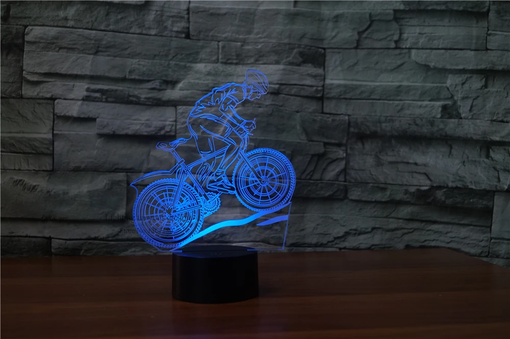 Новый светодиодный 3d светильник Fding с USB для горного велосипеда спортсмена спорта