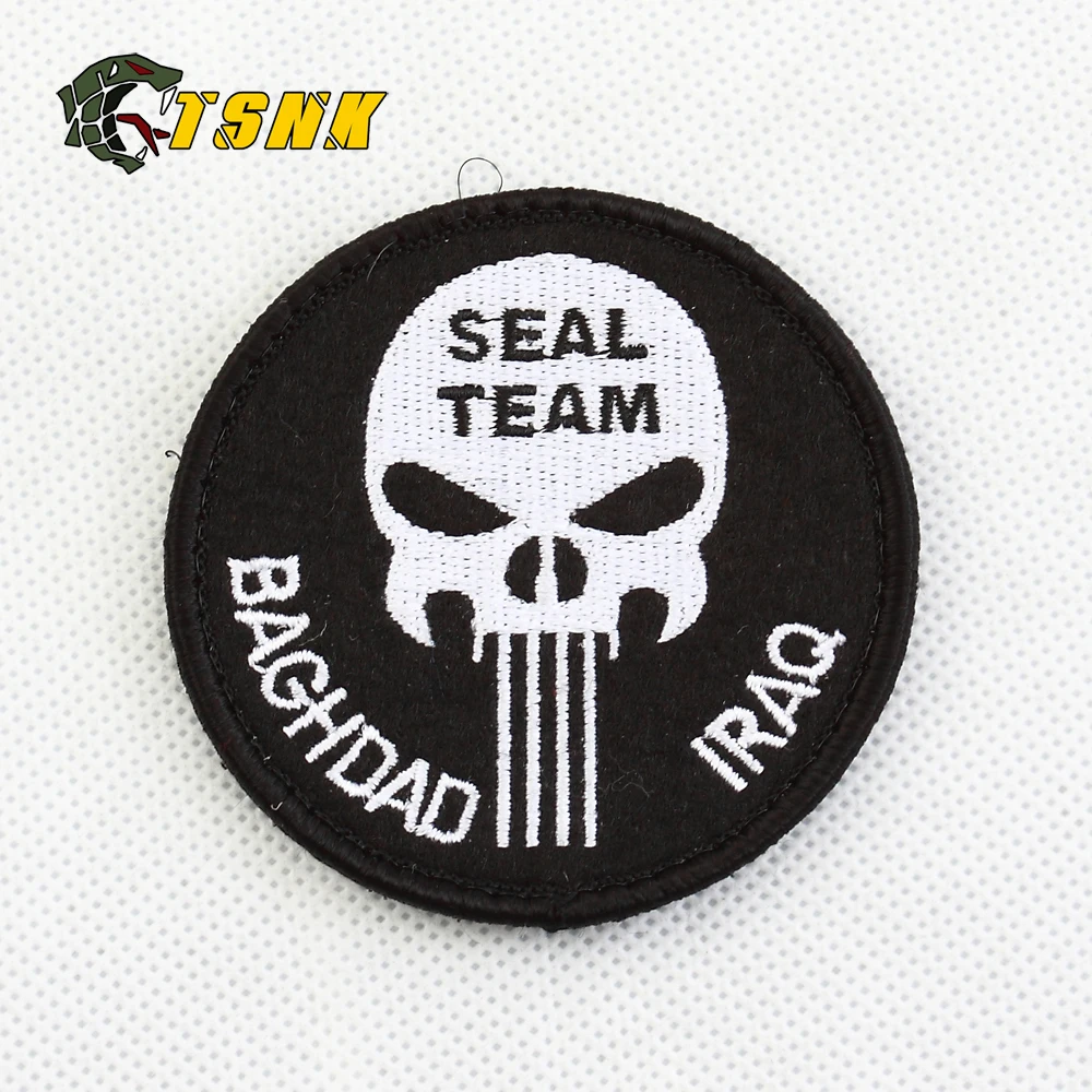 TSNK army military badge Patch &quotPunisher/SEAL TEAM&quot patch | Тематическая одежда и униформа
