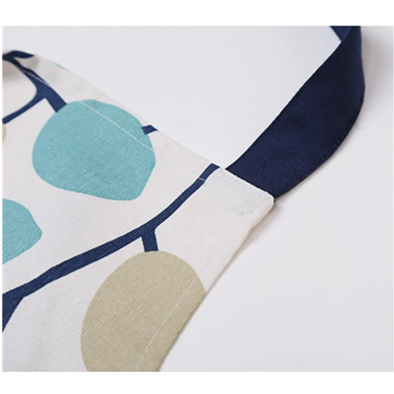 Simple Flower Leaf Pattern Cotton Apron Cooking Panting Aprons Restaurant Working Clothes Coffee Use Nail Salon | Дом и сад