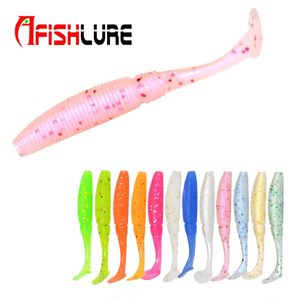 Afishlure мягкая рыболовная приманка 1 г 50 мм 15 шт./лот Мягкая светящаяся в темноте Т