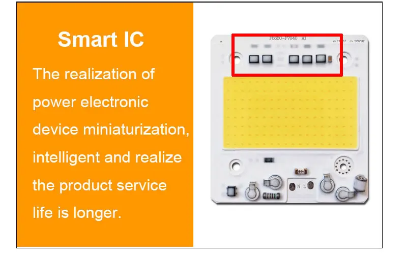 COB светодиодный чип 100 Вт, 50 Вт, 30 Вт, 20 Вт, 10 Вт, Smart IC, не нужен драйвер, SMD светильник, бусины для наводнения, светильник, точечный светильник, наружная лампа