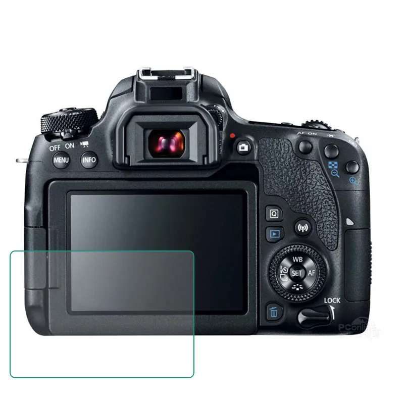 Закаленное Стекло протектор для цифровой однообъективной зеркальной камеры Canon EOS 650D 70D 700D 750D 760D 77D 9000D 80D 800D поцелуй X9i X8i X7i Камера Экран защитная пленка