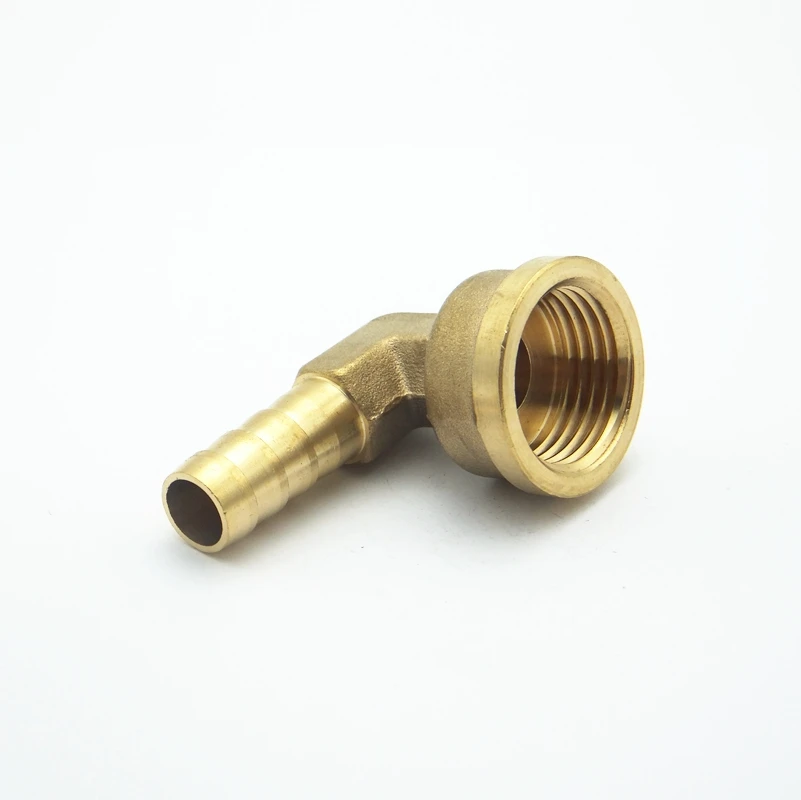 10 мм шлангов x 1/2 &quotBSP Женская резьба 90 градусов локоть латунная колючая труба