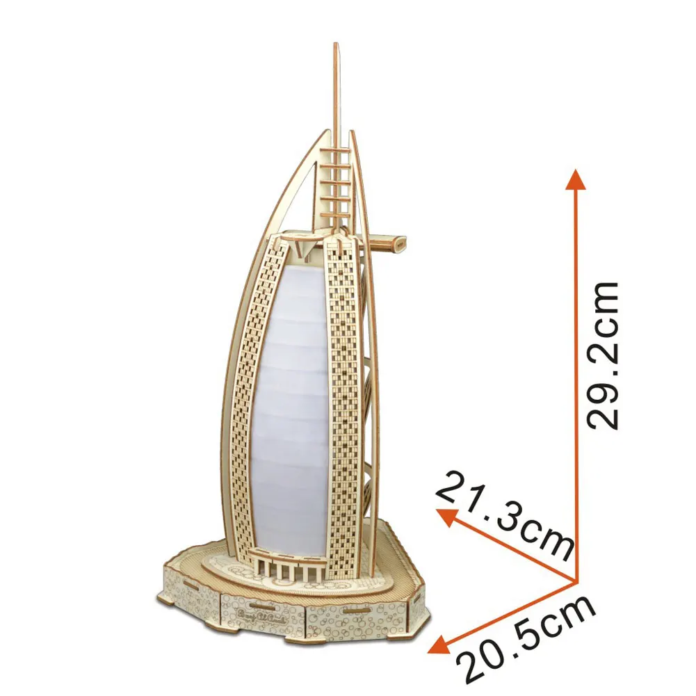 

Hot Selling 3D Building Puzzle Model Toys World Souvenir Tower Bridge Architecture Jigsaw Kit