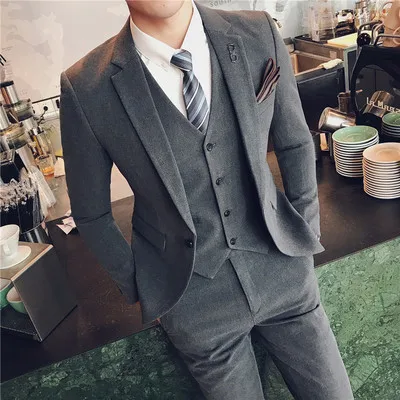 Style 6 Куртка+ штаны) мужские костюмы бренд весна осень Молодежные вечерние свадебные платья 2 шт мужские деловые классические пиджаки - Цвет: Style 6